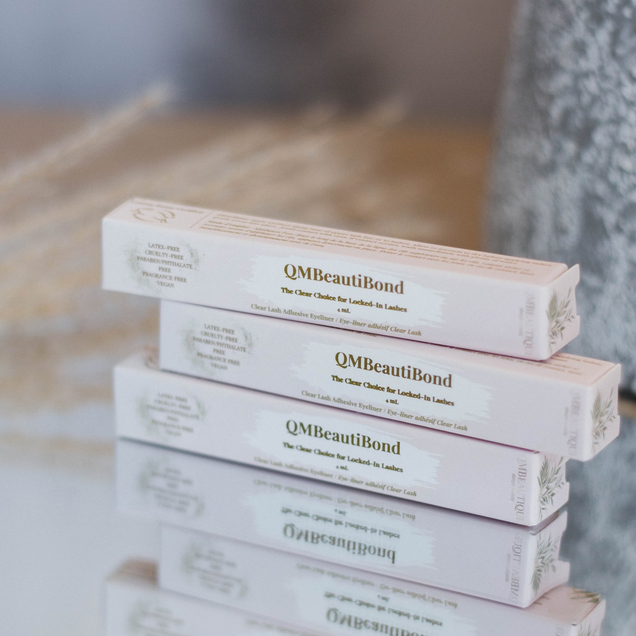 EyelinerClear Liquid Eyeliner (False Eyelash Adhesive). Applies like a liquid eyeliner along the lash line to connect false lashes. Leaping Bunny Certified. Paraben, Phthalate and Fragrance Free. Vegan.