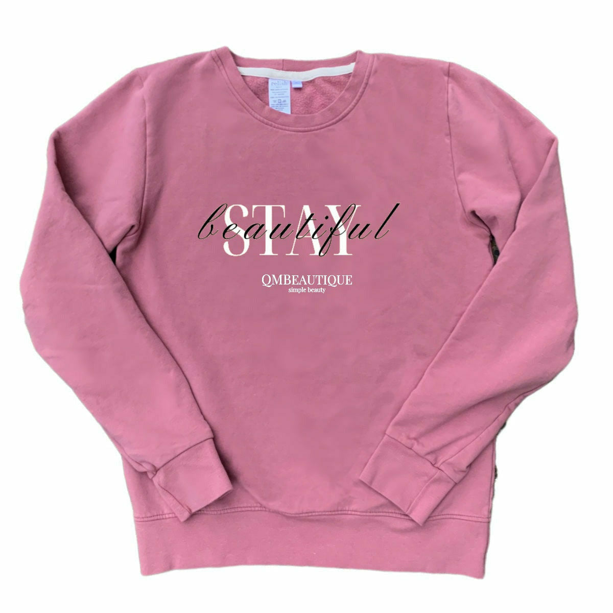 Branded Eco Fleece Crewneck | QMBeautique