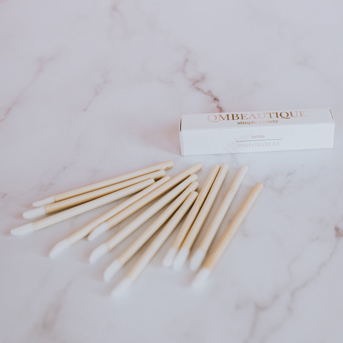 Flock Tips Disposable Bamboo Flock Tip Applicators - Mini Pack | QMBeautique